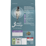 Purina One Dry Cat Food Salmon & Tuna for sensitive cats, enriched with protein, antioxidants, and omega fatty acids for health.