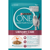 Wet cat food featuring chicken in gravy, promoting urinary tract health and overall well-being for adult cats.