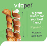 Vitapet Chewz Dog Treats Chewing Curls Pouch 6pack