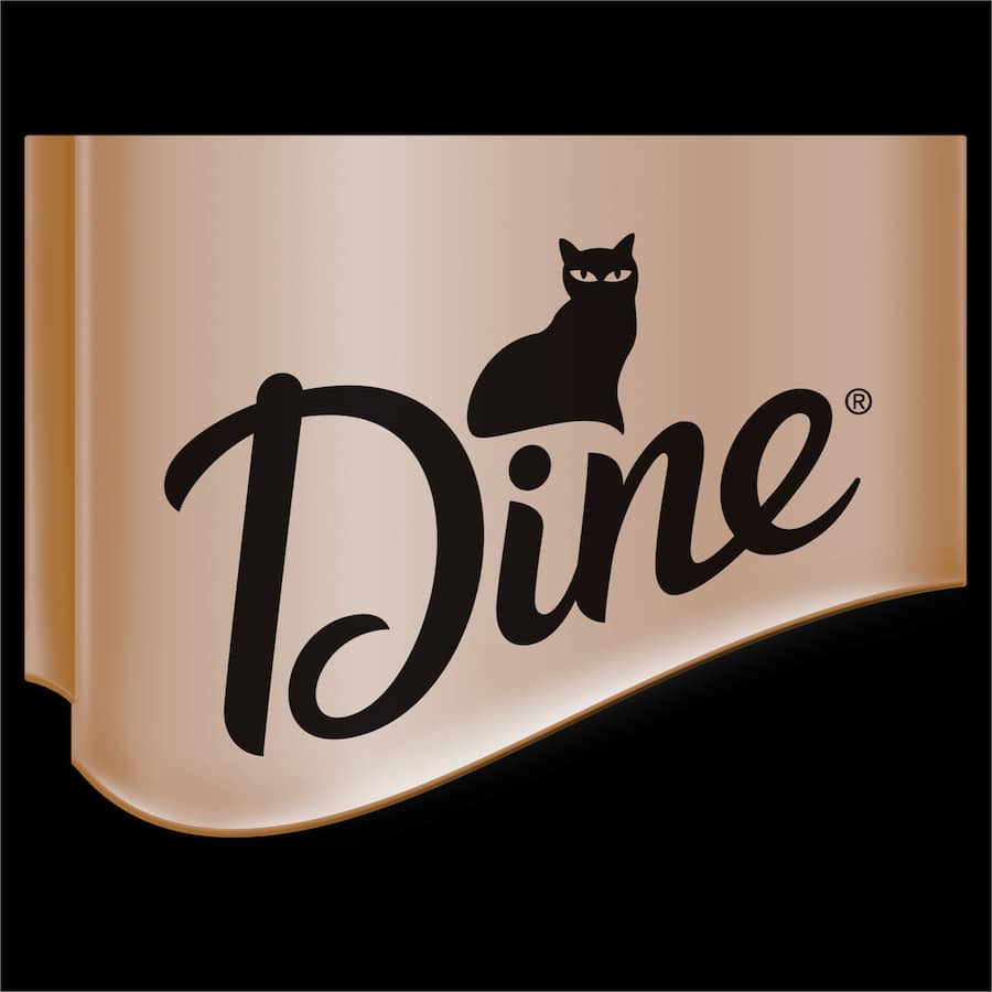 Dine Classic Collection wet cat food with mixed meat in gravy, featuring tender slices and essential nutrients for happy cats.