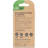 Biodegradable dog waste bags made from 30% corn starch, leakproof and compostable for eco-friendly pet owners.