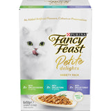 Fancy Feast Petite Delights Wet Cat Food Chicken Tuna & Turkey Pouch 6x50g