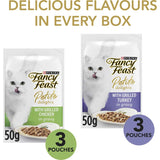 Fancy Feast Petite Delights Wet Cat Food Chicken & Turkey Pouch 6x50g