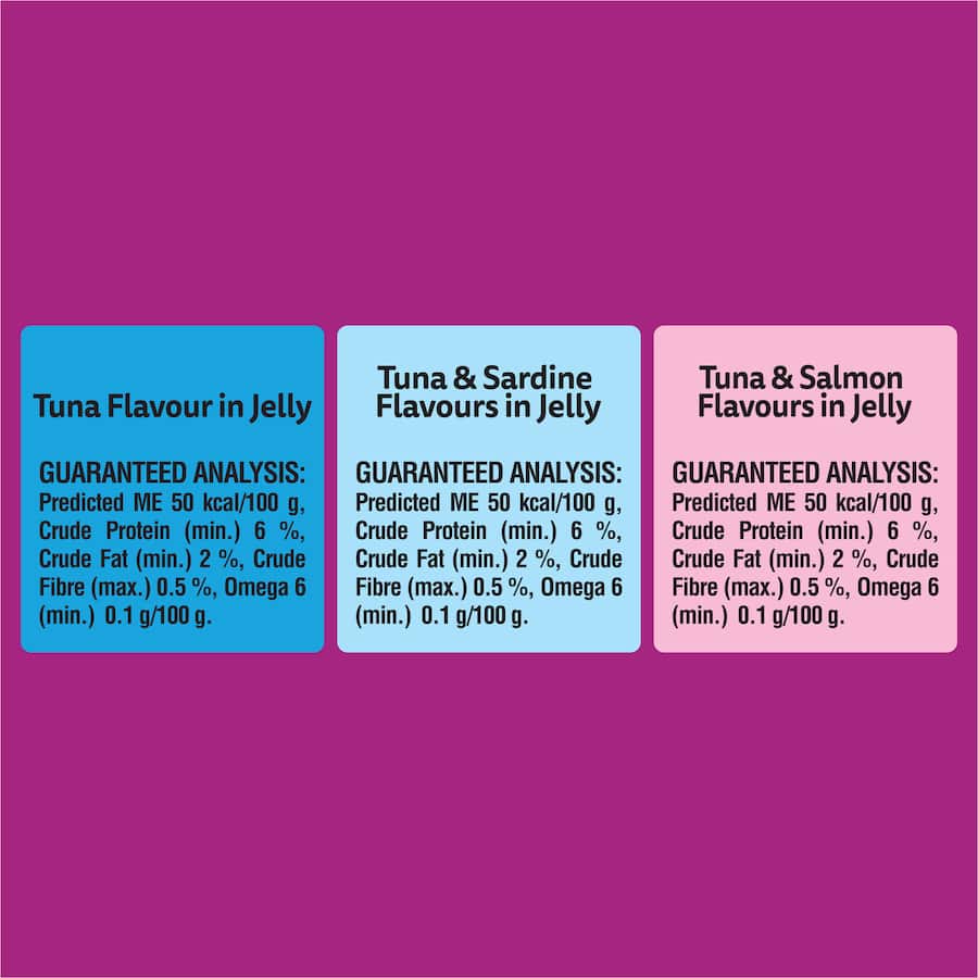 Whiskas Wet Cat Food Tuna Favourites Jelly Pouch 18x85g