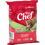 Chef Classic Wet Cat Food Jellymeat Bag 4x100g