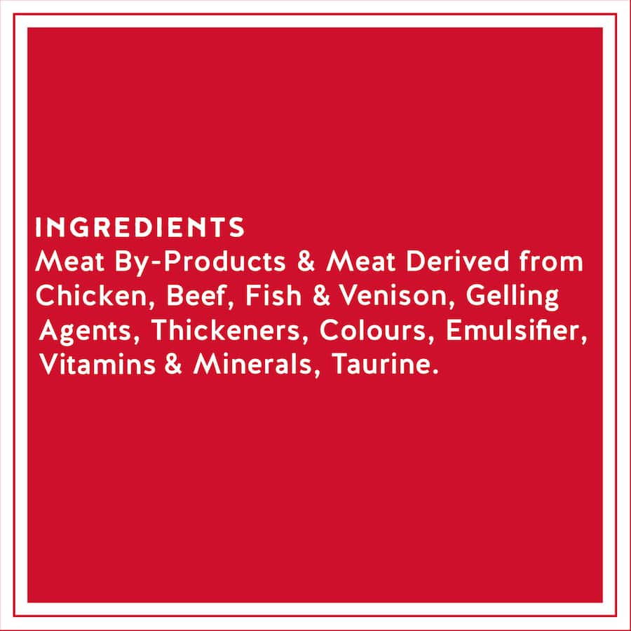 Hearty beef and venison wet cat food, crafted for complete nutrition and irresistible flavor, ideal for picky eaters.