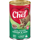 Chef Classic Wet Cat Food Chicken & Lamb Tin 700g