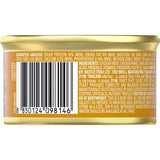 A gourmet wet cat food featuring smooth liver and chicken paté, providing balanced nutrition and delicious flavor for cats.