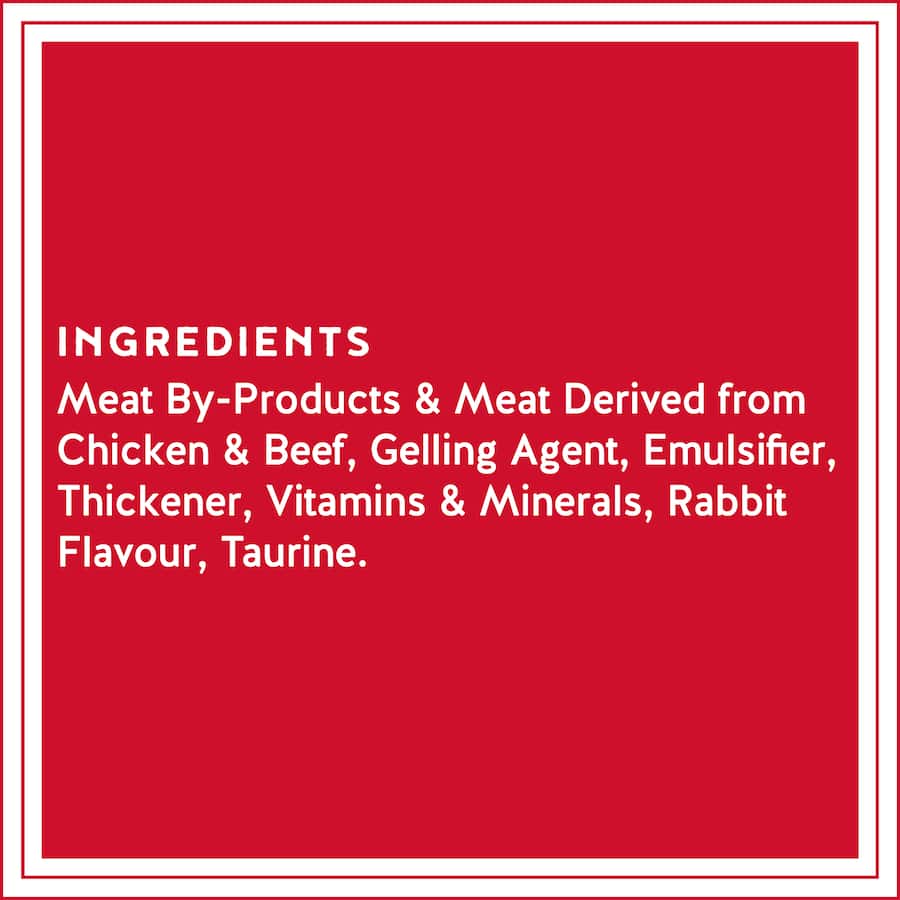 Chef Classic Wet Cat Food Chicken With Rabbit Flavour Bag 4x100g