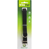 Lightweight and adjustable nylon dog collar for small dogs, available in various colors, ensuring comfort and safety.