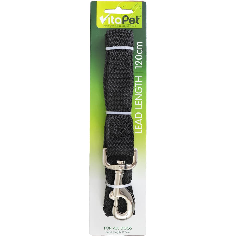 Soft and durable 120cm dog lead with a comfortable grip, perfect for daily walks with your furry friend.