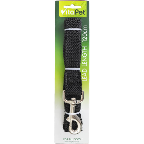 Soft and durable 120cm dog lead with a comfortable grip, perfect for daily walks with your furry friend.