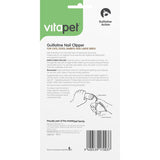 Vitapet Pet Care Grooming Nail Clippers featuring stainless steel blades and ergonomic Ezi Grip handles for safe and easy trimming.