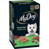 Lamb classic meaty loaf wet dog food in 6 x 100g trays, made with premium Australian lamb and essential nutrients.