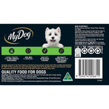 Wet dog food featuring premium Australian lamb in meaty loaf form, grain-free, essential vitamins, no preservatives.