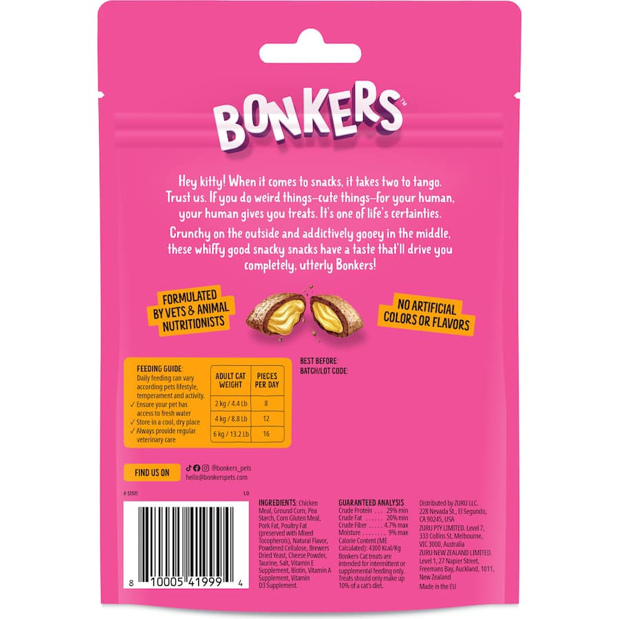 Bonkers Cat Treats Chicken