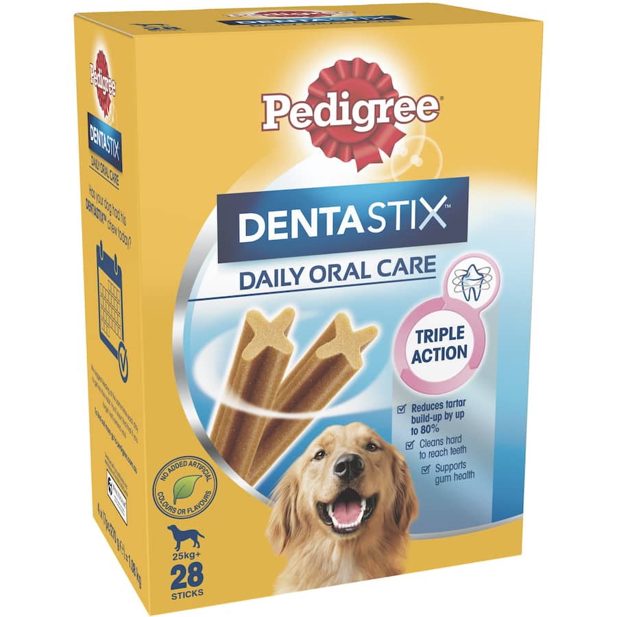 Pedigree Dentastix Dog Treats Daily Oral Care Large Dog Box 28pack