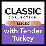 Tender turkey slices in savory gravy, creating a gourmet wet cat food experience for your beloved feline.