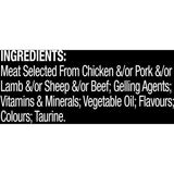 Gourmet wet cat food terrine with beef, featuring real meat pieces for balanced nutrition and feline satisfaction.