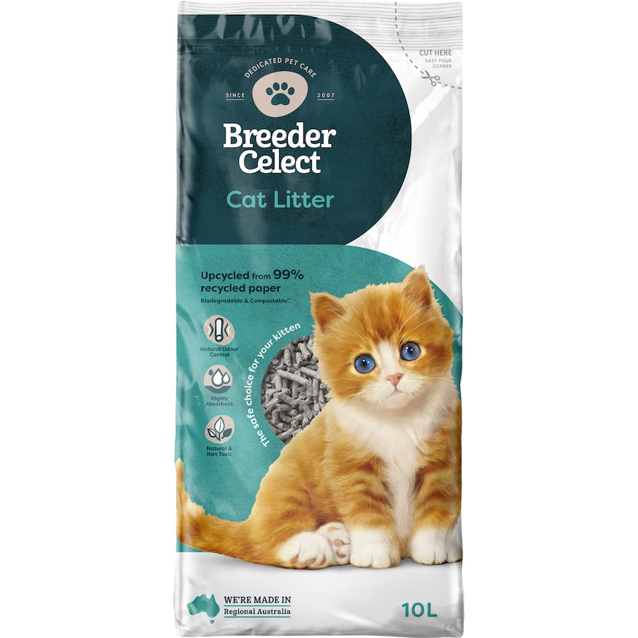 Breeders Celect Cat Litter  Bag 10L