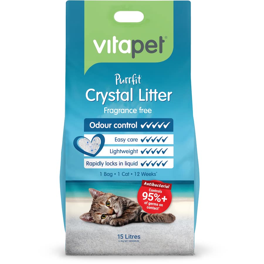 Vitapet Purrfit Cat Litter Crystals Bag 15L