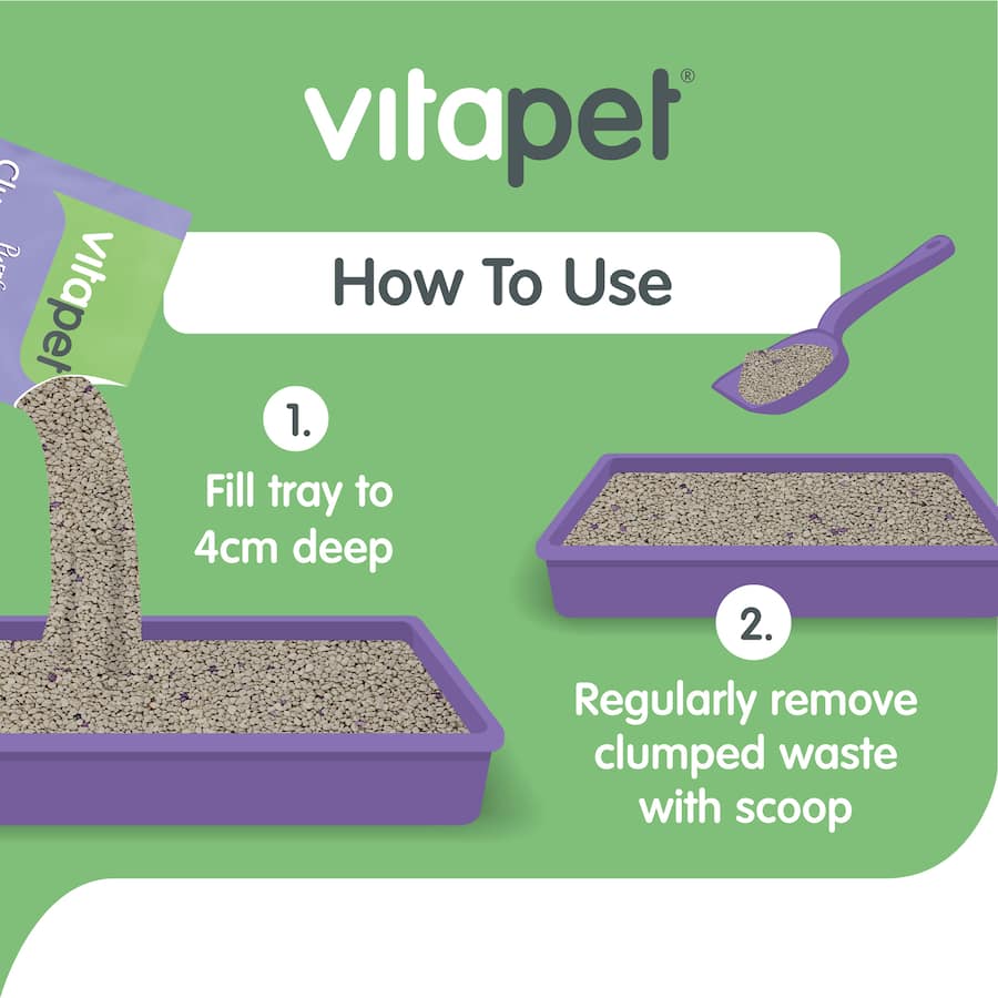 Lavender-scented biodegradable cat litter that clumps tightly for easy scooping and effective odour control.