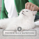 Gourmet wet cat food featuring slow-cooked chicken in thick gravy for a delicious and nutritious meal.