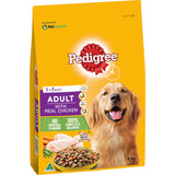 8kg bag of Pedigree Dry Dog Food with Real Chicken, enriched for strong immune support, healthy skin, digestion, and bones.