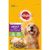 Pedigree Dry Dog Food with Real Chicken, 8kg, promotes health with nutrients for strong immune system, healthy skin, and digestion.