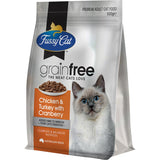Fussy Cat Grain Free Dry Cat Food Chicken, Turkey, Cranberry Bag 500g