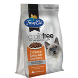 Fussy Cat Grain Free Dry Cat Food Chicken, Turkey, Cranberry Bag 500g