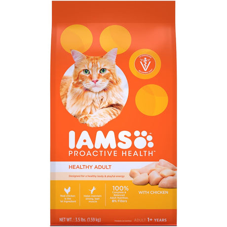 Iams Dry Cat Food Chicken: premium kibble with chicken as #1 ingredient, supports healthy digestion and vibrant energy for cats.