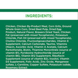 Iams Dry Cat Food Chicken Senior promotes vitality in cats 11+, featuring chicken for muscle health and essential nutrients.