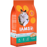 Iams Dry Cat Food Chicken & Salmon - Hairball offers premium nutrition with hairball control for healthy, playful cats.