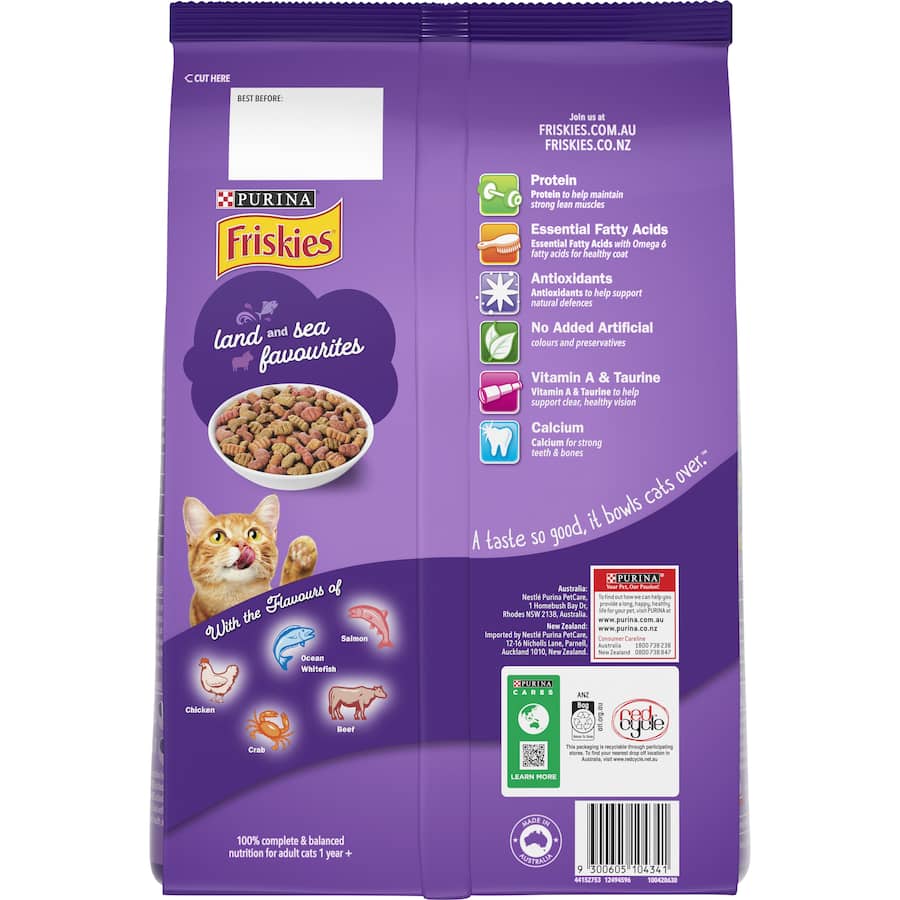 Friskies Dry Cat Food Surfin' & Turfin' Bag 2.5kg