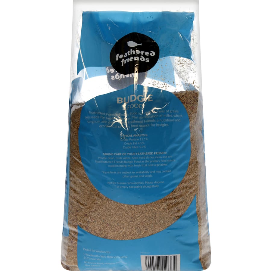 Feathered Friends Pet Food Budgie Bird Seed Bag 5kg