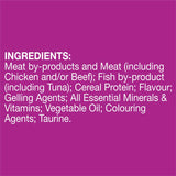 Whiskas Wet Cat Food Beef In Jelly Pouch 4x85g