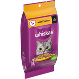 Whiskas Wet Cat Food Chicken Favourites In Jelly Bag 4x85g