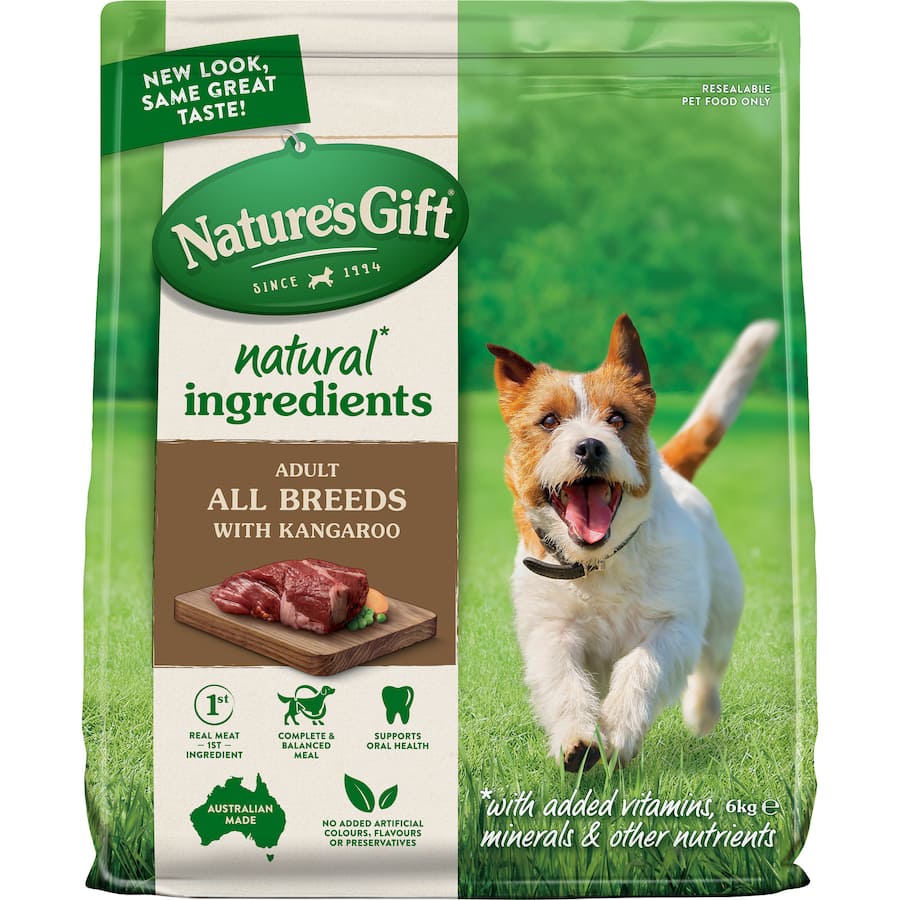 Nature's Gift Sustain Dry Dog Food Kangaroo Bag 6kg