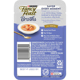 Gourmet cat food with tender tuna, shrimp, and whitefish in a savory silky broth for added hydration and nutrition.