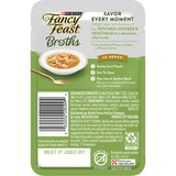 Gourmet wet cat food with tender chicken and veggies in a rich broth, free from artificial ingredients and fillers.