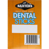 Baxters Dental Sticks for small dogs with deep ridges for effective plaque removal and fresh breath.