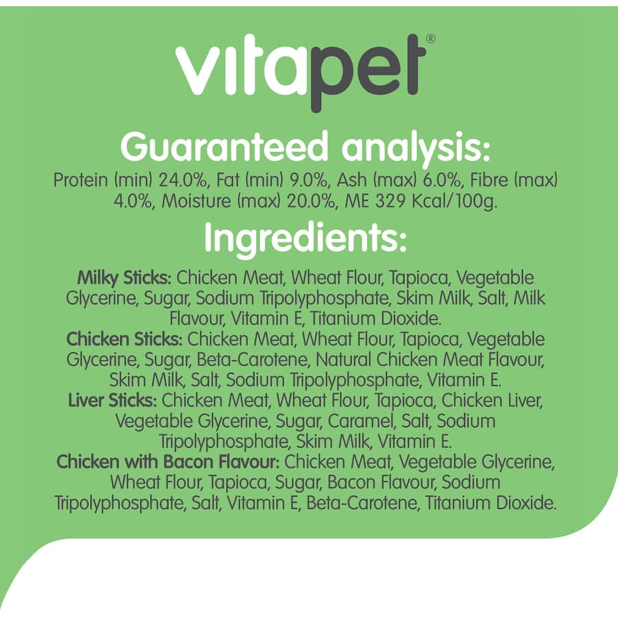 Variety pack of Vitapet Jerhigh dog treats featuring real meat flavors: chicken, beef, and fish, perfect for training rewards.