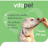 Delicious Vitapet Jerhigh Dog Treats Milky Sticks made with real meat, ideal for training and promoting healthy teeth and bones.