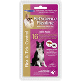 Pet Science Flealine medium dog flea treatment, fast-acting, water-fast, 8 weeks protection against fleas and ticks.