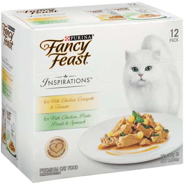 Gourmet wet cat food featuring real chicken, high in protein and enriched with essential vitamins for feline health.