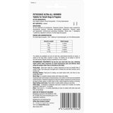 Liver-flavored worm treatment tablets for small dogs, effective against multiple parasites, easy to administer every 3 months.