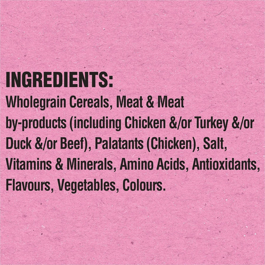 Whiskas Dry Cat Food with Chicken & Rabbit offers complete nutrition for adult cats, promoting health and vitality.