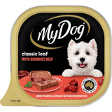 My Dog Wet Dog Food Gourmet Beef Meaty Loaf Tray 100g