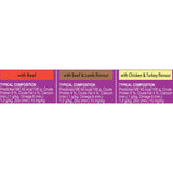 Whiskas Wet Cat Food Mixed Selections in Gravy, 12 x 85g pouches, featuring beef, lamb, chicken, and turkey flavors for healthy cats.